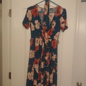 Blue Floral Sundress